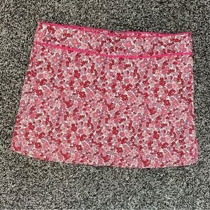 Vintage pink floral mini skirt by Exact Change